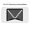 4 X 7 Aluminum License Plate  Thumbnail