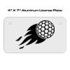 4 X 7 Aluminum License Plate  Thumbnail