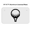 4 X 7 Aluminum License Plate  Thumbnail