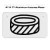 4 X 7 Aluminum License Plate  Thumbnail
