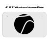 4 X 7 Aluminum License Plate  Thumbnail