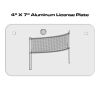 4 X 7 Aluminum License Plate  Thumbnail