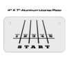 4 X 7 Aluminum License Plate  Thumbnail
