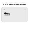 4 X 7 Aluminum License Plate  Thumbnail