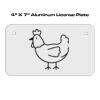 4 X 7 Aluminum License Plate  Thumbnail