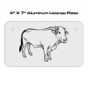 4 X 7 Aluminum License Plate  Thumbnail