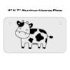 4 X 7 Aluminum License Plate  Thumbnail