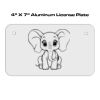 4 X 7 Aluminum License Plate  Thumbnail