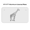 4 X 7 Aluminum License Plate  Thumbnail