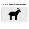 4 X 7 Aluminum License Plate  Thumbnail