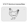 4 X 7 Aluminum License Plate  Thumbnail