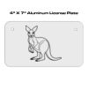 4 X 7 Aluminum License Plate  Thumbnail