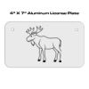 4 X 7 Aluminum License Plate  Thumbnail
