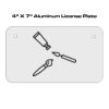 4 X 7 Aluminum License Plate  Thumbnail