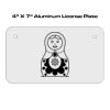4 X 7 Aluminum License Plate  Thumbnail