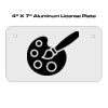 4 X 7 Aluminum License Plate  Thumbnail