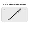 4 X 7 Aluminum License Plate  Thumbnail
