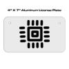 4 X 7 Aluminum License Plate  Thumbnail