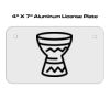 4 X 7 Aluminum License Plate  Thumbnail