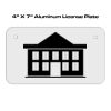 4 X 7 Aluminum License Plate  Thumbnail