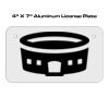 4 X 7 Aluminum License Plate  Thumbnail