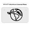 4 X 7 Aluminum License Plate  Thumbnail