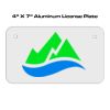 4 X 7 Aluminum License Plate  Thumbnail