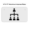 4 X 7 Aluminum License Plate  Thumbnail