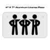 4 X 7 Aluminum License Plate  Thumbnail