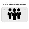 4 X 7 Aluminum License Plate  Thumbnail