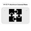 4 X 7 Aluminum License Plate  Thumbnail