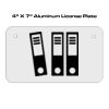 4 X 7 Aluminum License Plate  Thumbnail