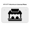 4 X 7 Aluminum License Plate  Thumbnail