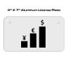 4 X 7 Aluminum License Plate  Thumbnail