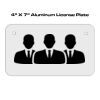 4 X 7 Aluminum License Plate  Thumbnail
