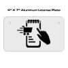 4 X 7 Aluminum License Plate  Thumbnail