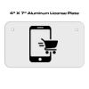 4 X 7 Aluminum License Plate  Thumbnail