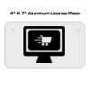 4 X 7 Aluminum License Plate  Thumbnail