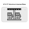 4 X 7 Aluminum License Plate  Thumbnail