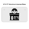 4 X 7 Aluminum License Plate  Thumbnail