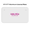 4 X 7 Aluminum License Plate  Thumbnail
