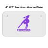4 X 7 Aluminum License Plate  Thumbnail