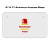 4 X 7 Aluminum License Plate  Thumbnail