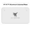 4 X 7 Aluminum License Plate  Thumbnail