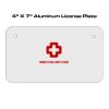 4 X 7 Aluminum License Plate  Thumbnail