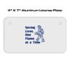 4 X 7 Aluminum License Plate  Thumbnail