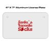 4 X 7 Aluminum License Plate  Thumbnail