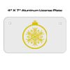 4 X 7 Aluminum License Plate  Thumbnail