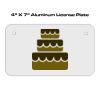 4 X 7 Aluminum License Plate  Thumbnail