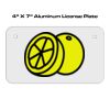 4 X 7 Aluminum License Plate  Thumbnail